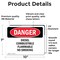 Signmission Diesel Combustible Flammable No Smoking Danger Sign, Vinyl Decal, 10in W x 7in L, 2PK OS-2PACK-DS-D-710-L-2529 - alternate 2
